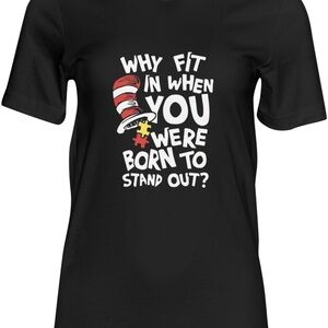 Autism Graphic Tee with Dr. Seuss Quote